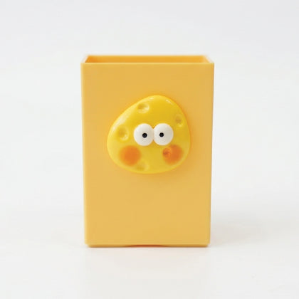 Study Desk Organizer | Writing Essentials Holder & Pen Stand for Students Yellow