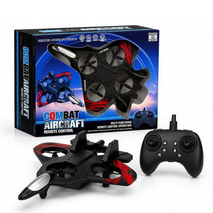 Remote Control RC Plane for Beginners, 360Â° Flip Hovering Stunt Fighter Jet Toy with Lights, Glider Combat Aircraft for Kids, Birthday/Return Gift for Boys & Girls