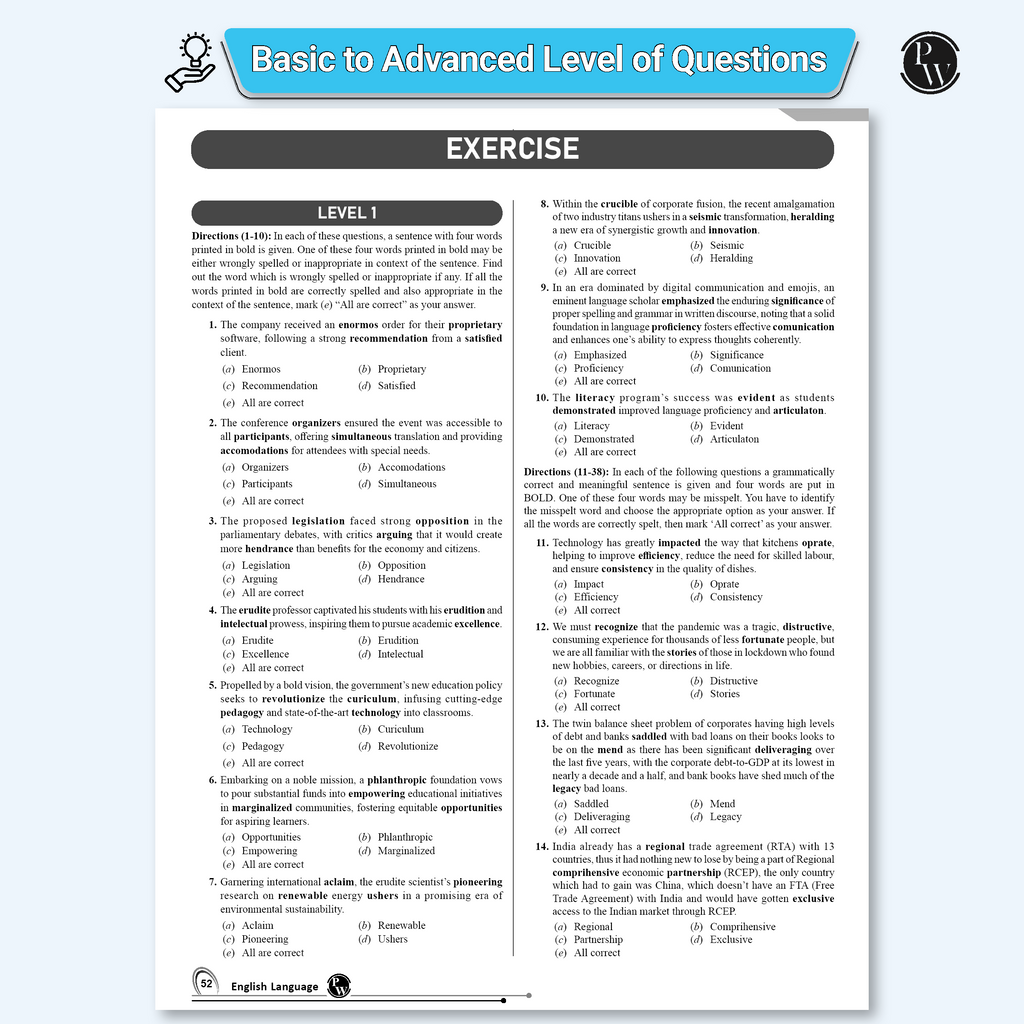 PW KYC English Language | Chapterwise Theory, Exercise, Past Year Questions (PYQ) By Anchal Sharma For SBI PO, Clerk, IBPS PO, Clerk, RBI & Other Banking Exams 2025- 26 | Free 20 Online Tests