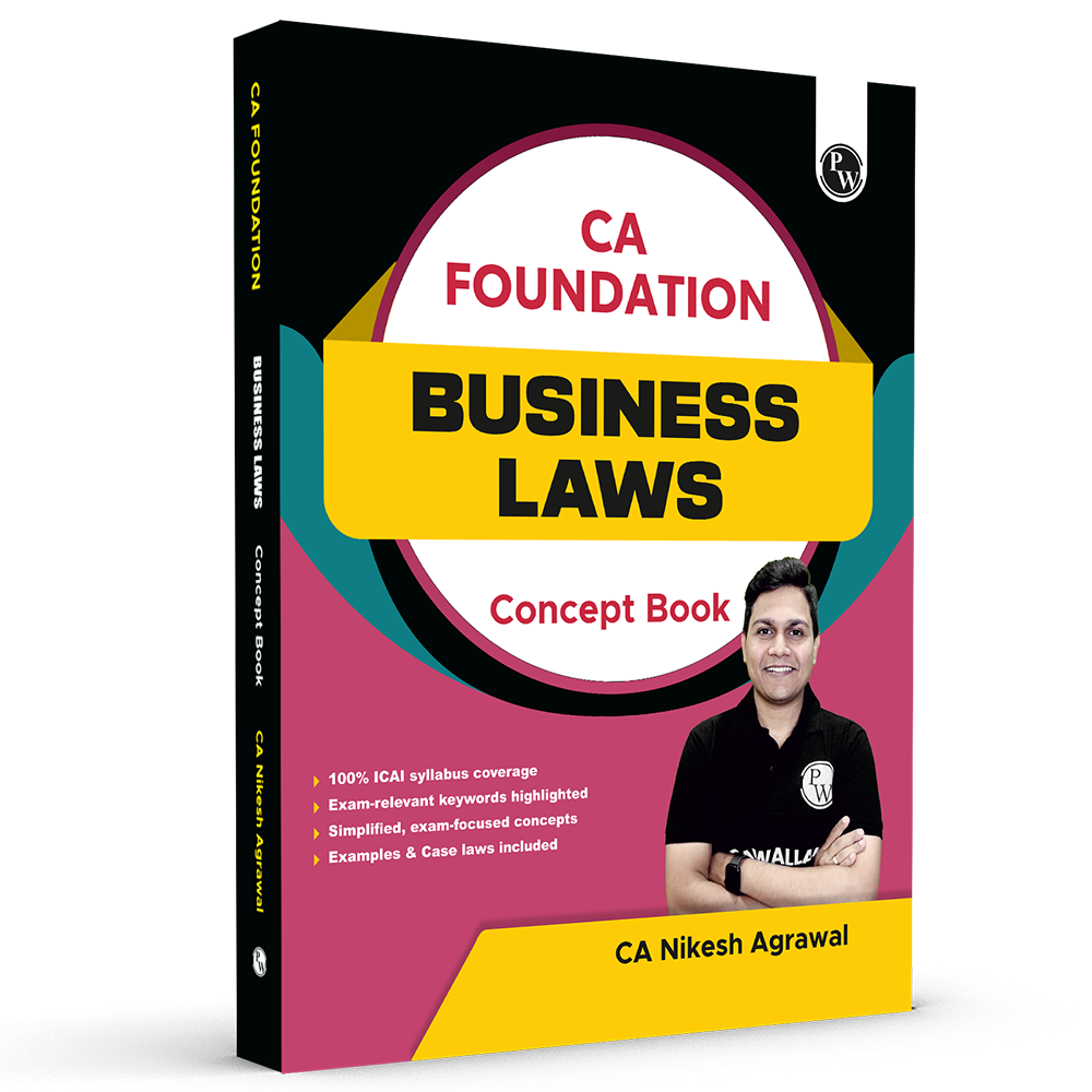 CA Foundation Business Laws Concept Book By CA Nikesh Agrawal For May 2026 Exam | Concise Chapter-wise summaries | Exam Relevant Keywords Highlighted | Important Case laws
