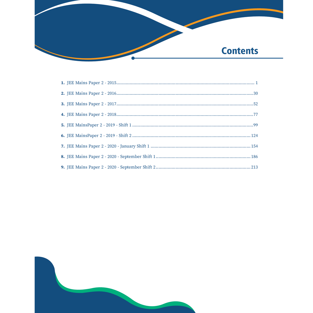 PW 6 Design & Architecture PYQ Previous Years' Solved Papers (2015 - 2020) JEE Mains Paper 2