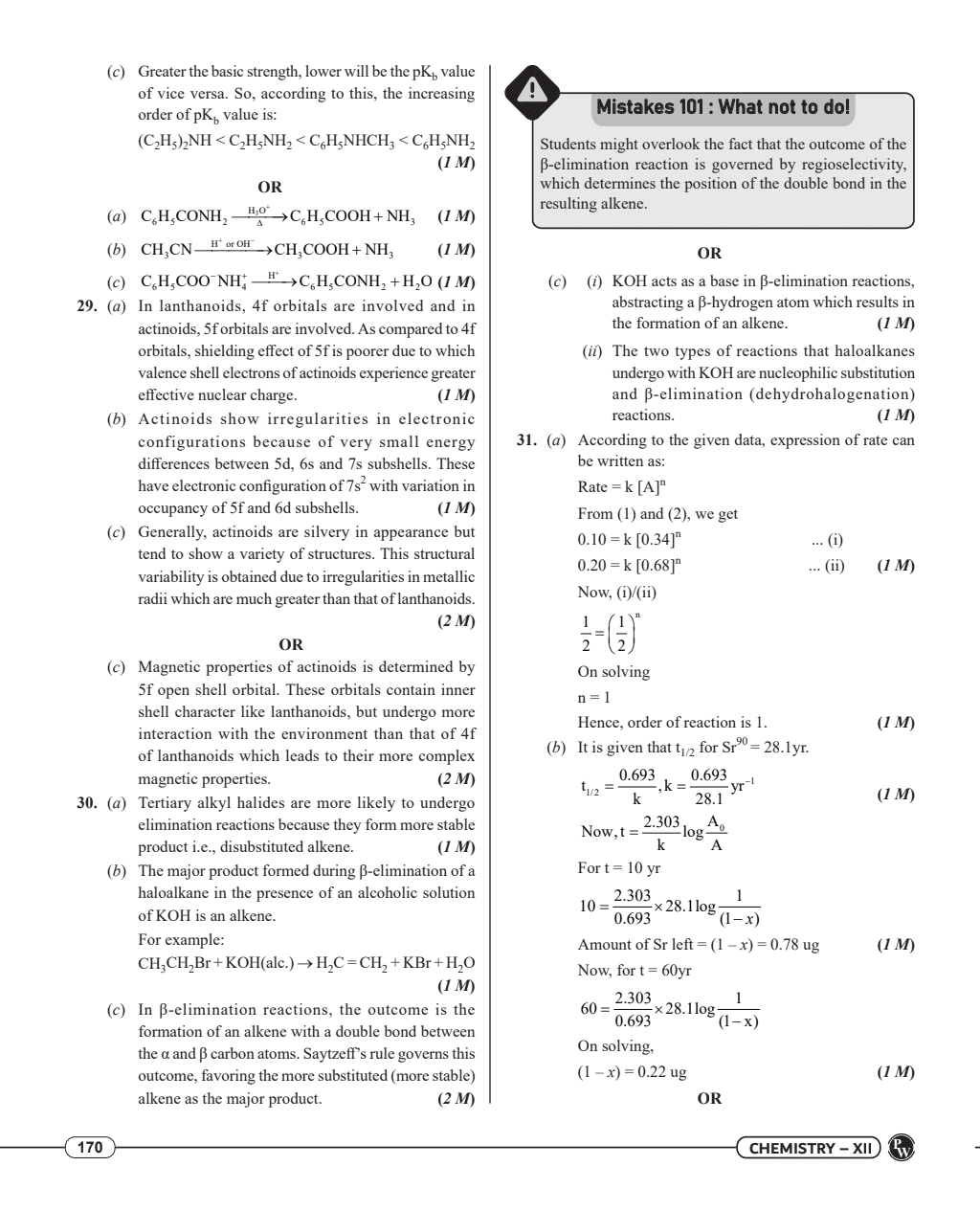 CBSE 15 Sample Question Papers Class 12 Chemistry for 2024 Exam (Mock Test Paper) Adhering to Competency - Based Learning | Embedded Videos and Cheat Sheet for Revision | PYQ 2023 Solved Paper