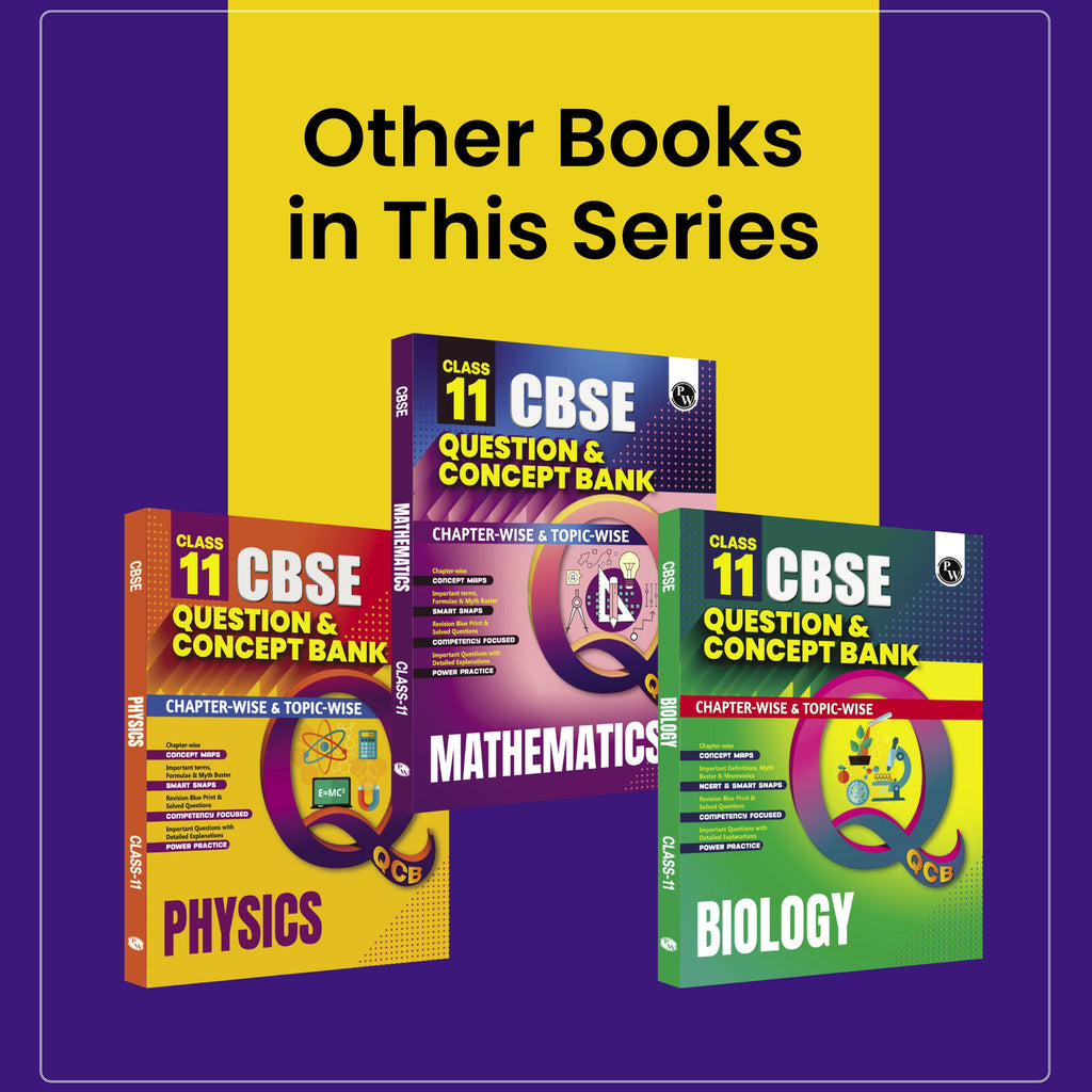 PW CBSE Class 11 Question & Concept Bank (QCB) Chemistry Chapter-wise and Topic-wise Solved Questions For 2027 with Competency Based Question