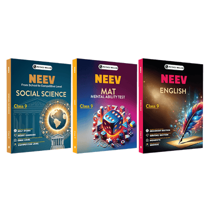 NEEV For Class 9 Social Science, English, MAT Combo Set of 3 Books (2025 Edition)