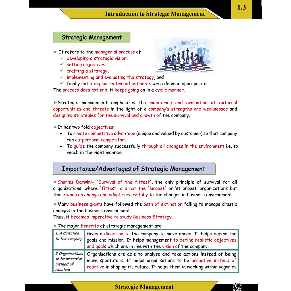 CA Intermediate Group 2 Strategic Management By CA Sunil Keswani | Covering Theory, Exercise and Previous Years Questions & Solutions | Latest Syllabus For Jan 2027 Exams