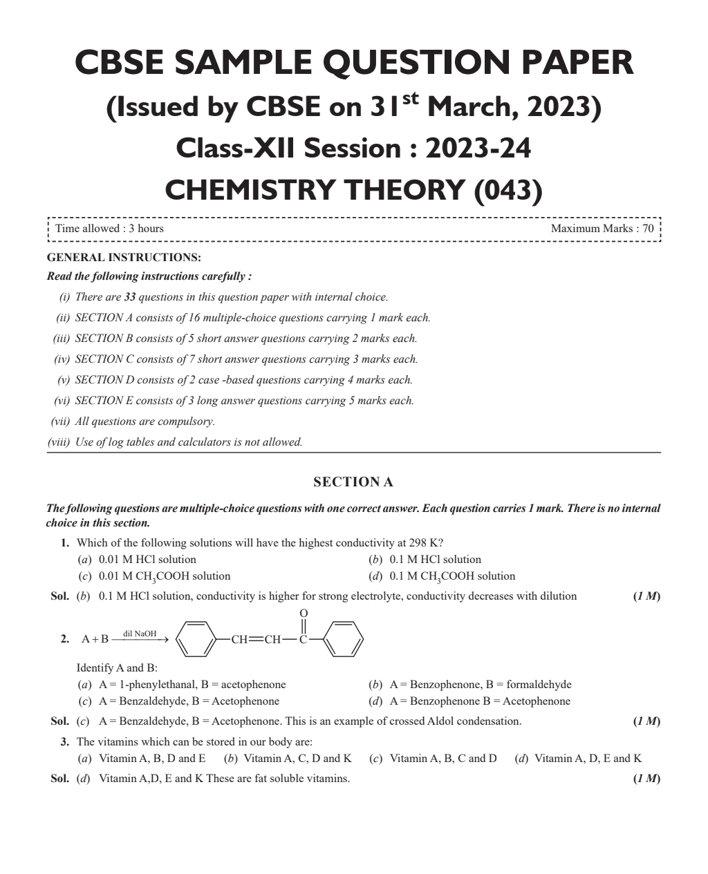 CBSE 15 Sample Question Papers Class 12 Physics, Chemistry, Mathematics, English for 2024 Exam (Mock Test Paper) Adhering to Competency - Based Learning | Embedded Videos and Cheat Sheet for Revision | PYQ 2023 Solved Paper