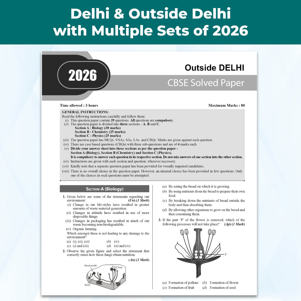 PW CBSE Class 10 PYQs - Past 10 Years Solved Papers For 2027 Board Exams | Delhi & Outside Delhi with Multiple Sets of 2026 | Science, Maths, Social Science, English | NCERT References