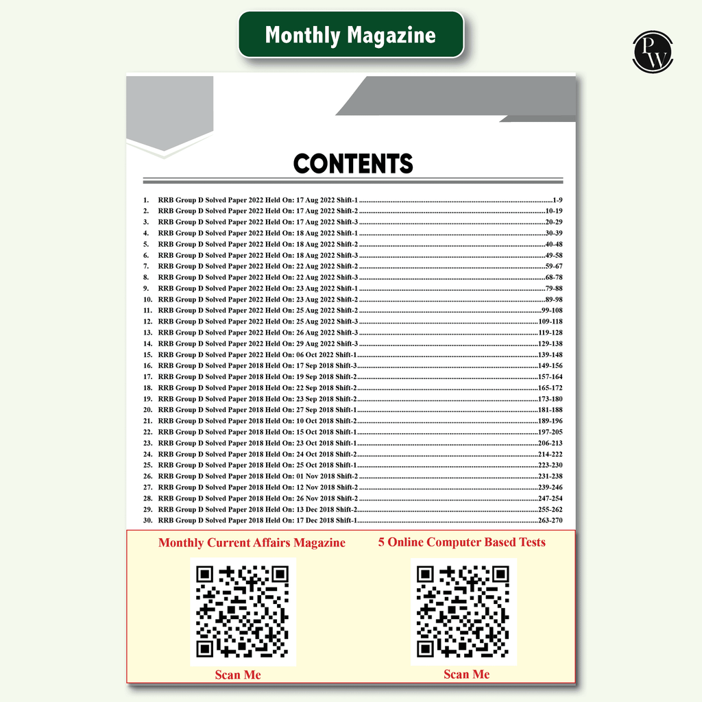 30 RRB Group D Level 1 Previous Years Solved Papers (2018 & 2022) with 5 Online Mock Tests For Exam 2024-2025 | Yearwise PYQs | Fully Solved | English Edition