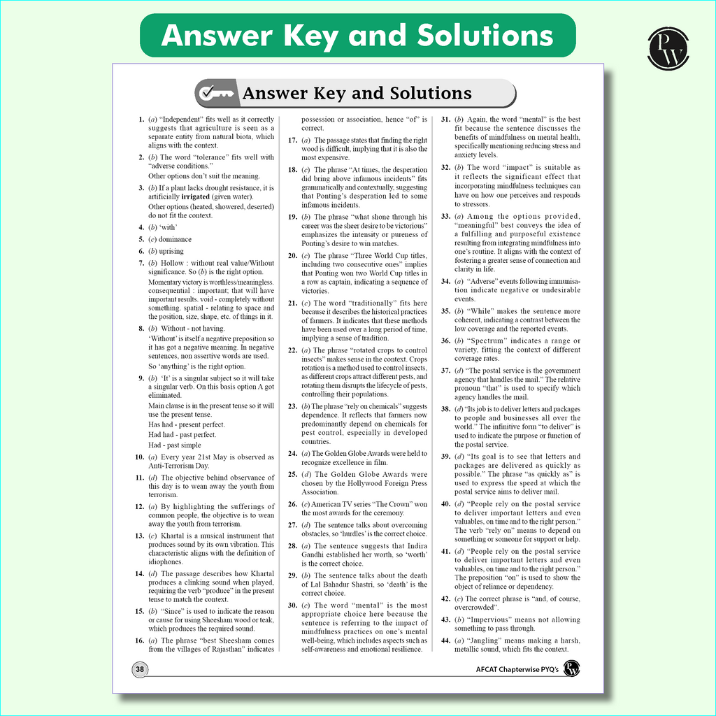 30 AFCAT Chapterwise & Topicwise Previous Years Solved Papers (Aug 2025 - 2011) PYQ For Flying, Technical & Ground Duty (Non-Tech) Branches 2026 Exam with 3 Computer Based Tests