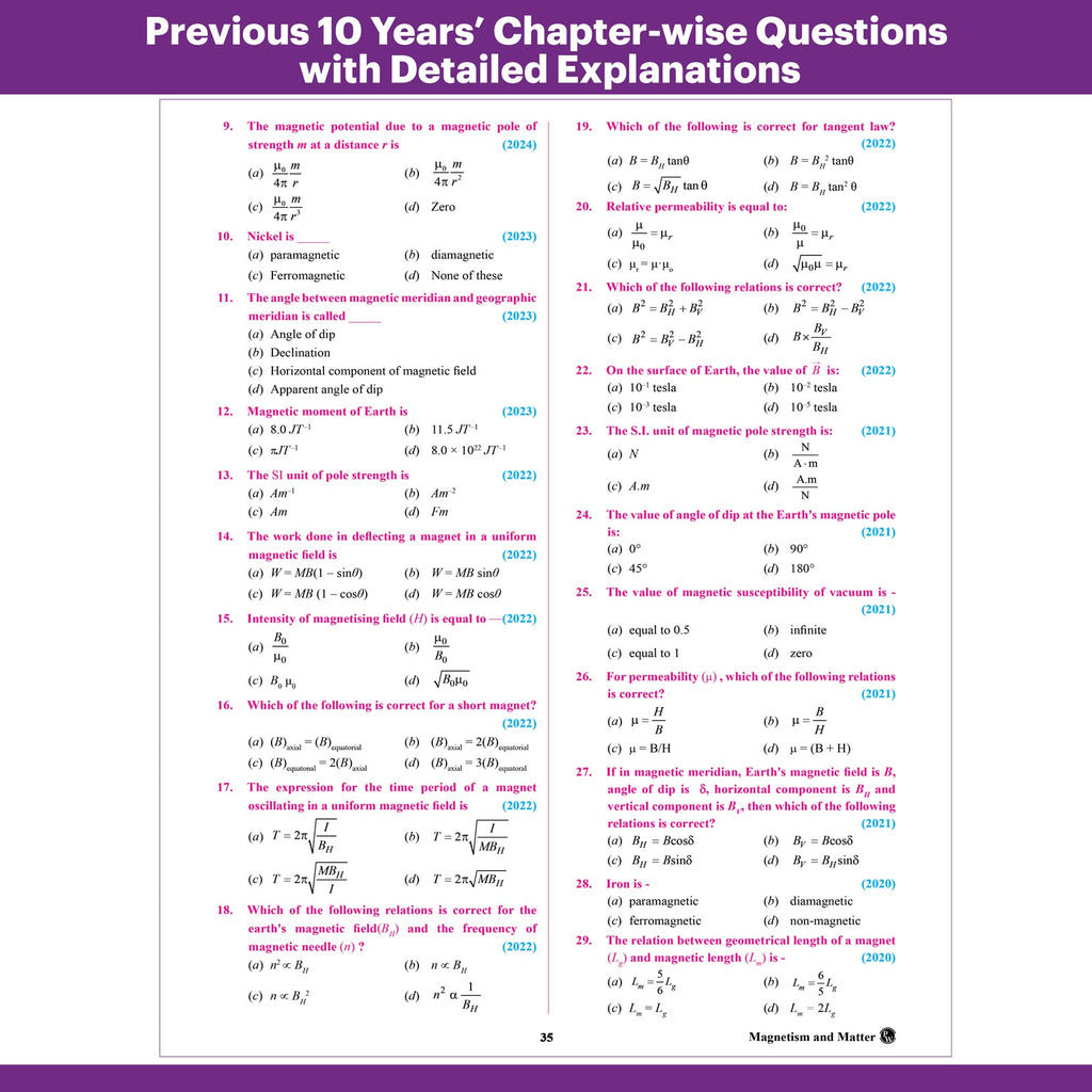 Bihar Board Class 12 Question Bank Physics JEET Guess Papers & Question Bank By Abhishek Raj For 2026-27 Exam | Chapterwise Mind Maps & Previous 10 Years Questions, Model Papers with OMR