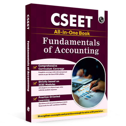 PW CSEET All in One Book Fundamentals of Accounting for October 2026 Attempt | Comprehensive Curriculum Coverage | Strictly Based on ICSI Modules | Practice-Oriented Learning