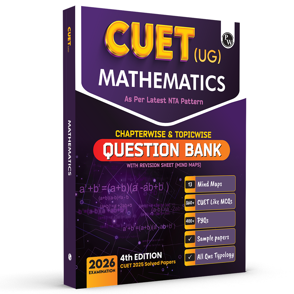 CUET (UG) Mathematics Chapterwise & Topicwise Question Bank for 2026 Exam | Theory & Exercise with Past Year Questions (2025-2022) PYQ and Mock Tests