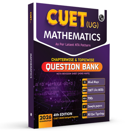 CUET (UG) Mathematics Chapterwise & Topicwise Question Bank for 2026 Exam | Theory & Exercise with Past Year Questions (2025-2022) PYQ and Mock Tests