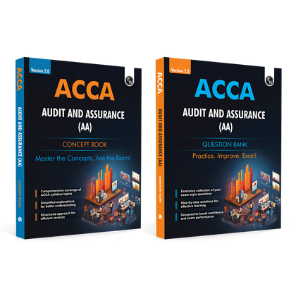 ACCA Audit and Assurance (AA) 2.0 Concept Book + Question Bank Combo Set of 2 Modules