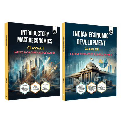 CBSE Class 12 Introductory Macroeconomics & Indian Economics Development Combo Set of 2 Books | All CBSE Theoretical Concepts, Practice Questions, MCQ's and CBSE 2026 Sample Papers