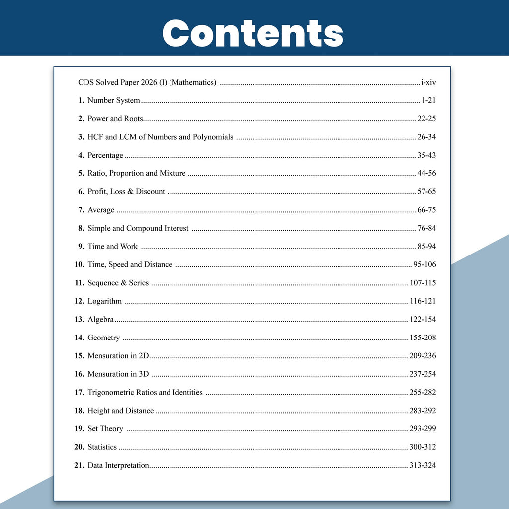 Viraat CDS OTA Book 2026 Mathematics | PYQ (2026-21) | Latest 2026 Solved Paper | Chapterwise Theory, Solved Examples, Practice Exercises & Past Year Questions