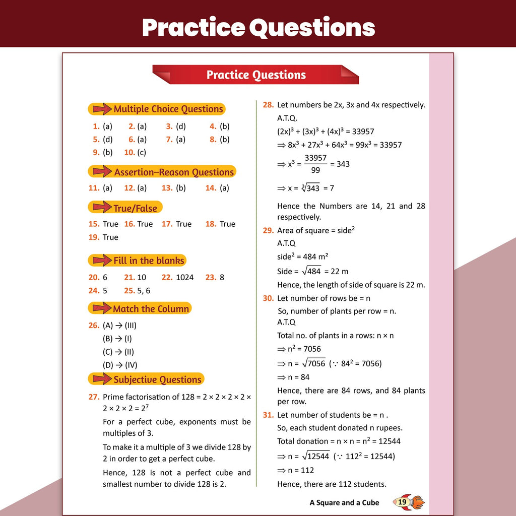 PW Concept & Question Bank Class 8 New NCERT Mathematics (Ganita Prakash I & II) Book for 2026 Exams| NCERT Based Theory & Questions with Solutions | Chapter-wise Practice Questions