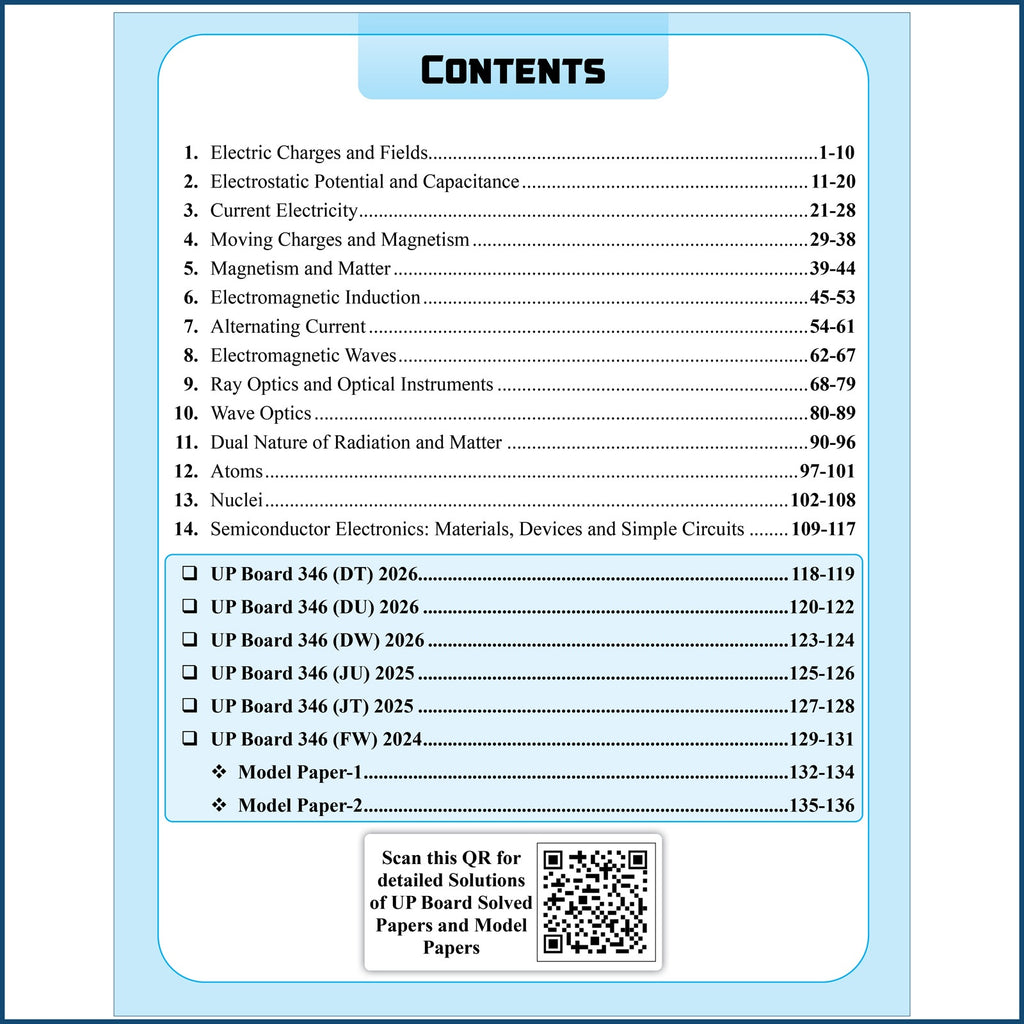 UP Board Class 12 Question Bank Physics Guru Mantra By Dhananjay Sir For 2026-27 Exam | NEP 2020 | Chapter-wise Mind Maps with Previous Year Questions, NCERT Exemplar & Model Papers