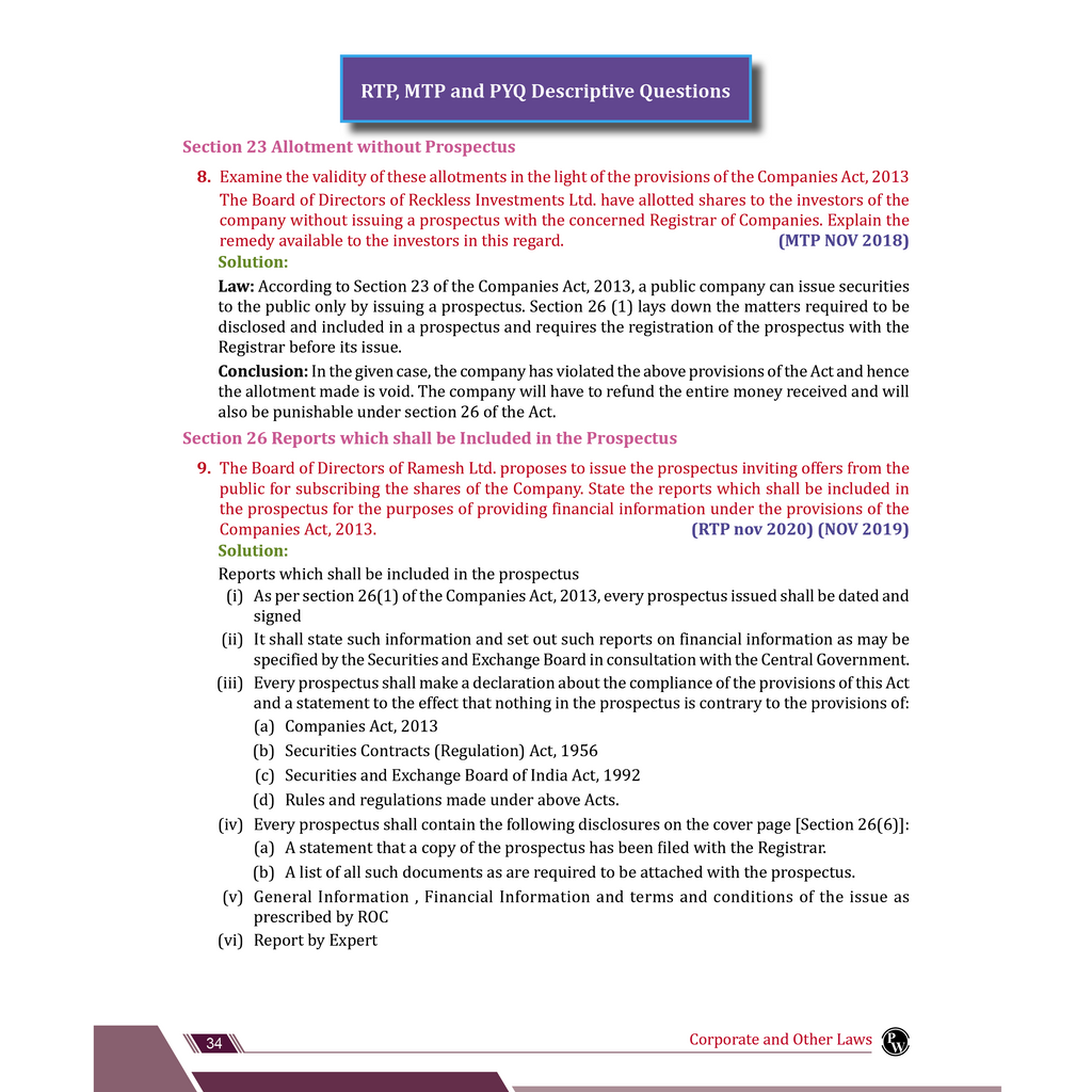 CA Intermediate Corporate & Other Laws Concept Book & Question Bank Combo Set of 2 Books By Chaitanya Jain | ICAI Aligned Content, PYQs, Practice Questions, Detailed Solutions, Latest Syllabus For Jan 2027 Exams