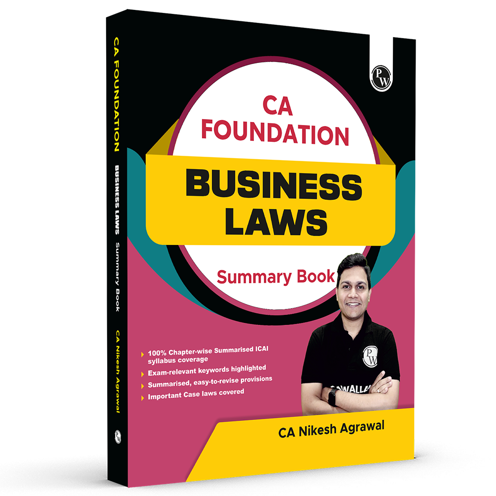CA Foundation Business Laws Summary Book By CA Nikesh Agrawal For May 2026 Exam | Concise Chapter-wise summaries | Exam Relevant Keywords Highlighted | Important Case laws