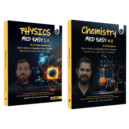Physics, Chemistry Med Easy | Notes, Formulas, Tips & Tricks for NEET/JEE & Board Exams | MR Sir, Pankaj Sir Handwritten Notes Combo Set of 2