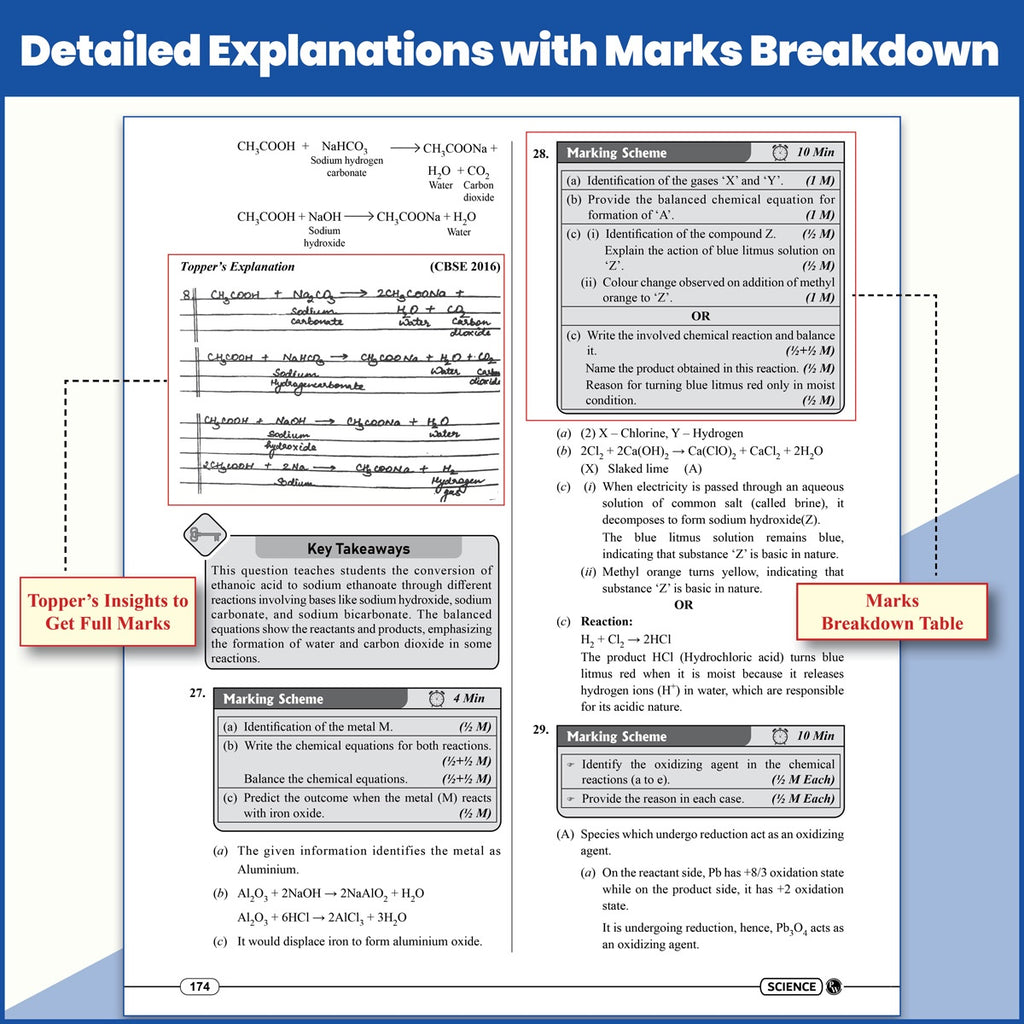 PW 15 CBSE Sample Papers Class 10 Science For 2027 Board Exam (New Pattern) | CBSE Like Question Booklet and Answer Sheets, Marking Stickers, Mind Maps, Most Probable Questions
