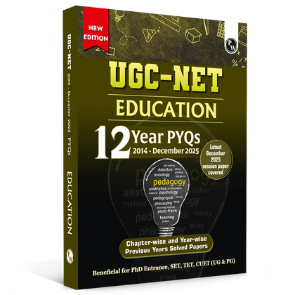 UGC-NET Education PYQ 12 Years (2014-2025)|Latest December Session Paper Covered| Chapterwise & Yearwise Previous Year Solved Papers For Phd Entrance, SET, GATE, CUET UG & PG