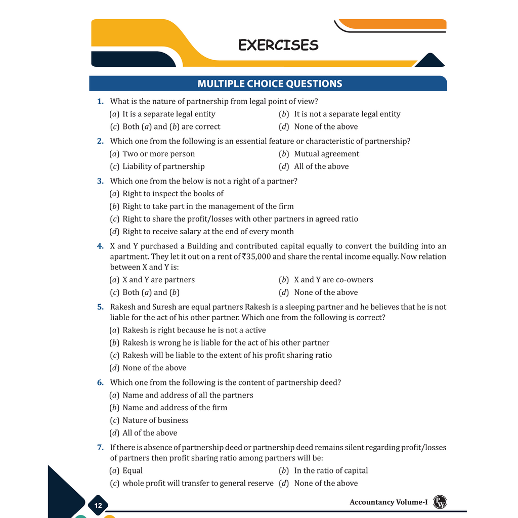 CBSE Class 12 Accountancy Volume 1 & 2 Combo Set of 2 Books | As Per Latest CBSE Pattern For 2026-27 Exams | Chapterwise Theory, Practice Questions with Detailed Explanation & Latest Sample Papers