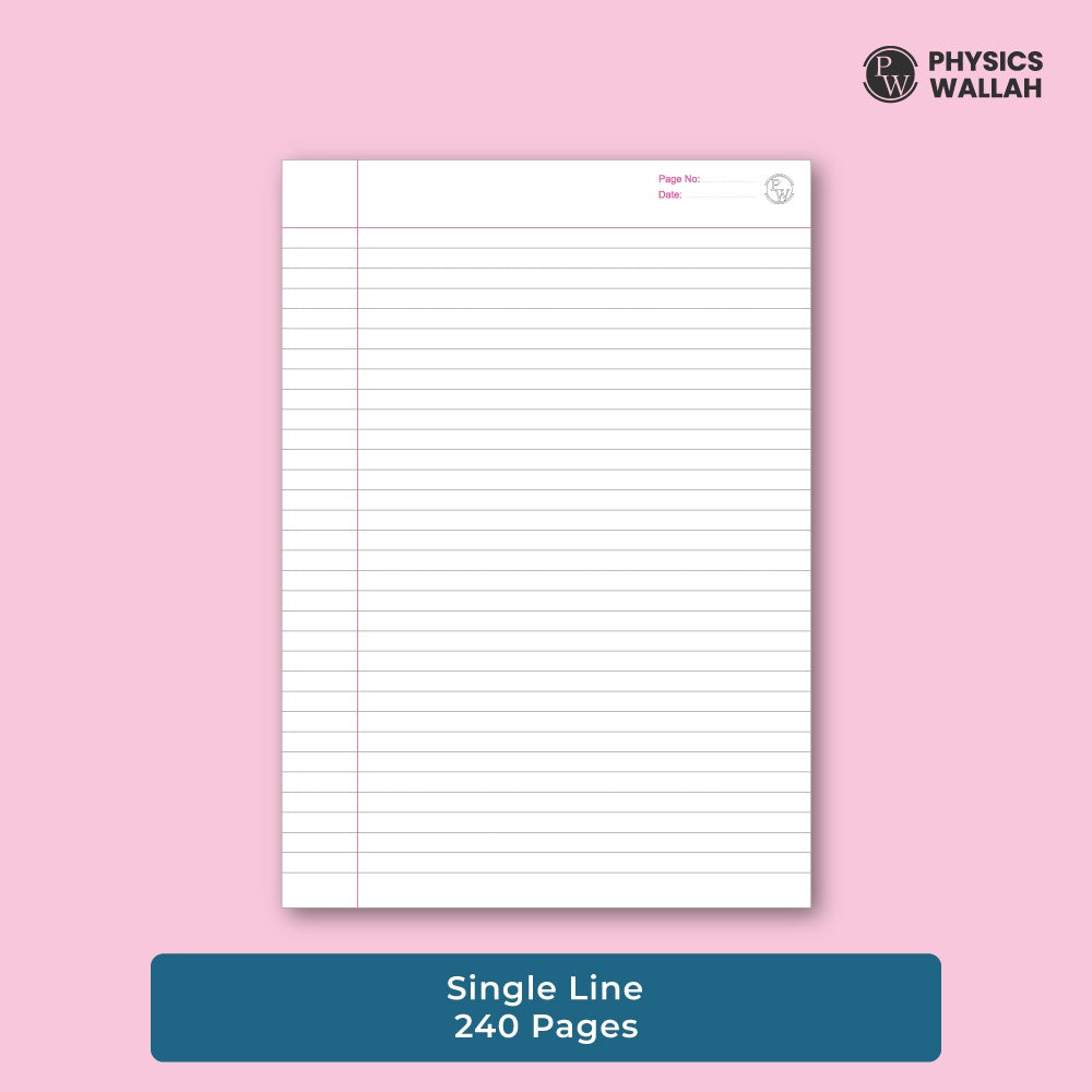 240 Pages A4 Notebook | Ruled set of 4 | Ruled Notebook for School, College & Office Use | Smooth Paper | Durable Cover