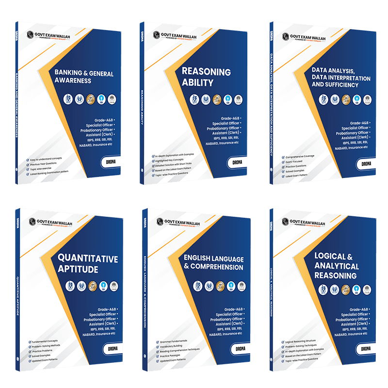 Banking Drona Modules Combo Set of 6 Books | For Banking 2025 Exam