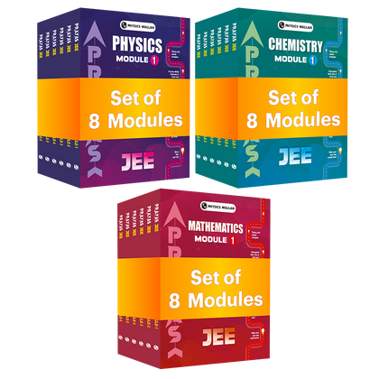 PW Prayas For JEE Main & Advanced Droppers Physics, Chemistry and Mathematics Modules with Solutions Combo Set of 24 Books (2026 Edition).