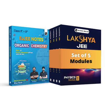 EaJEE Handwritten Notes For Organic Chemistry By Rohit Sir & SKC Sir and Lakshya For JEE Main & Advanced Class 12 Physics Modules with Solutions Combo Set of 6 Books