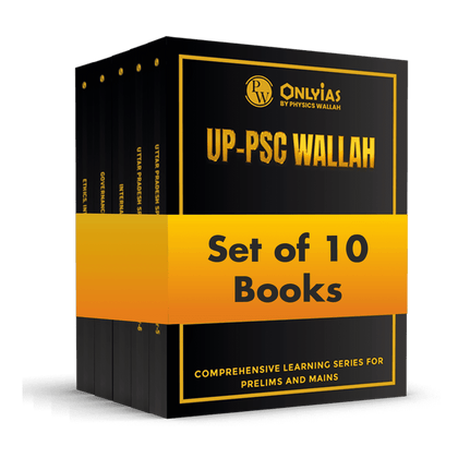PWONLYIAS UP-PSC Wallah UP Mains Combo Set of 10 Books For Civil Services Exam