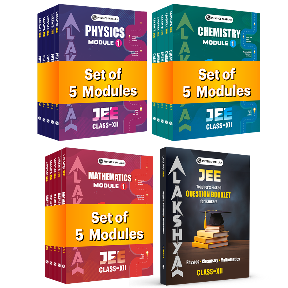 PW Lakshya For JEE Main & Advanced Class 12 Physics, Chemistry, Mathematics Modules and Questions Booklet with Solutions Combo Set of 16 Books (2026 Edition) .