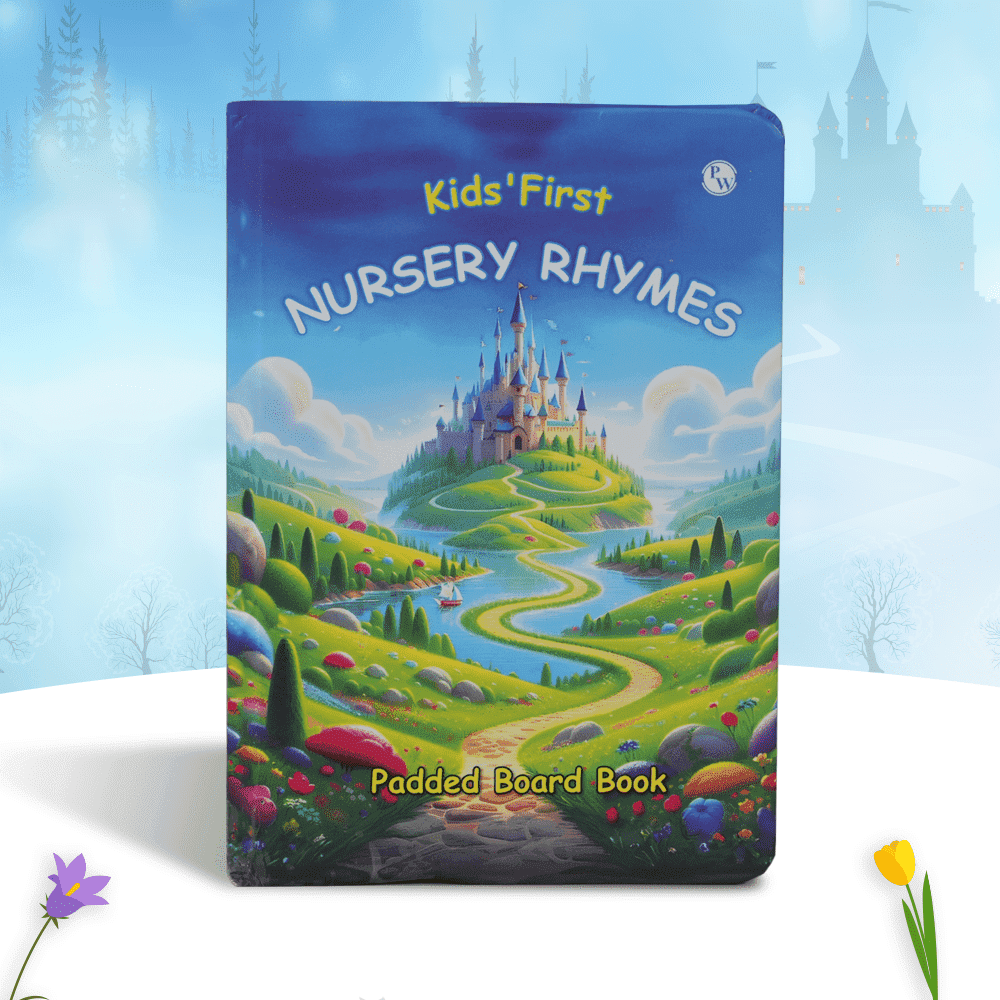 Kids' Padded Board Books Nursery Rhymes & 4-in-1 Combo Set of 2 Books l Colorful Illustrated Nursery Rhymes l Colors, Shapes, Alphabet, Numbers Picture Books