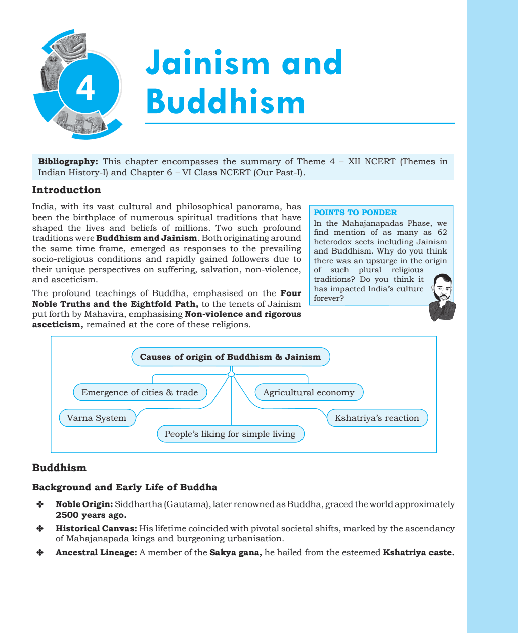 Summary of NCERT Book (Ancient and Medieval History) | Thinking points in and as 'Points to Ponder' | Intensive Use of Maps, Diagrams, and Flowcharts | Subject-Specific Workbooks for Practice