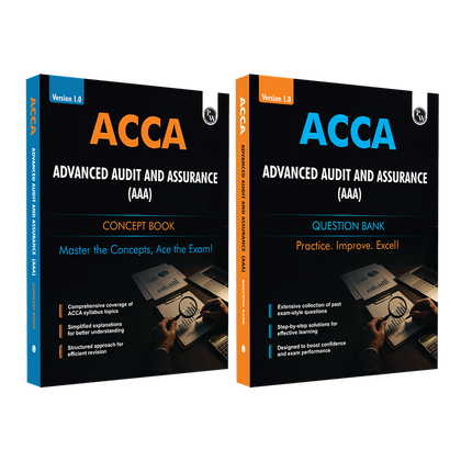 ACCA Advanced Audit and Assurance (AAA) – Concept Book + Question Bank Combo Set of 2 Books