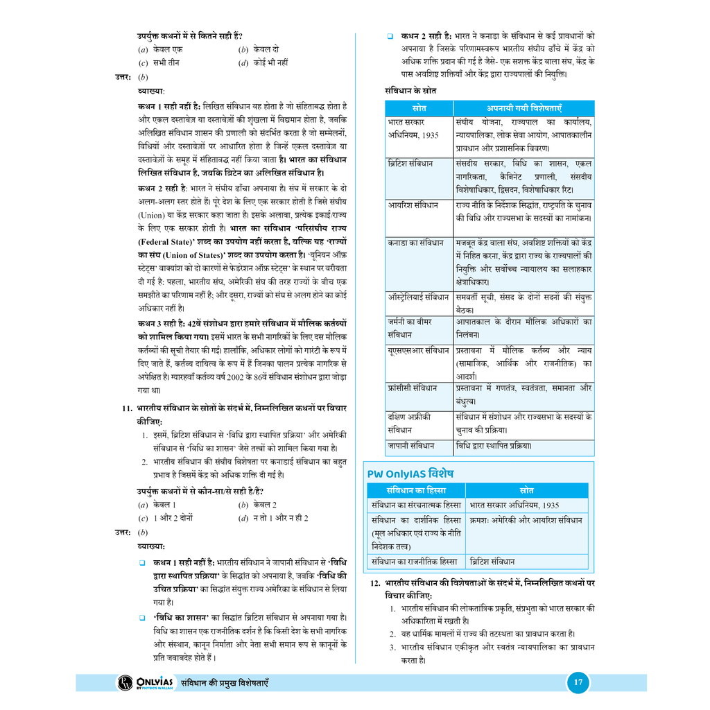 UPSC Prelims Wallah Q & A Bank Indian Polity and Geography Combo Set of 2 Books Hindi Edition | For Civil Services Prelims Exam 2025