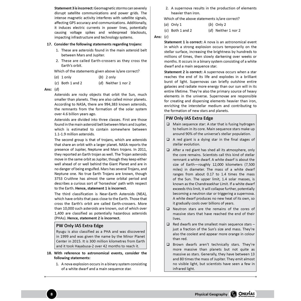 PW UPSC Mission Prelims Geography Chapterwise Topicwise Question Bank | 700+ Handpicked Questions & Important Topics Covered with Detailed Explanation