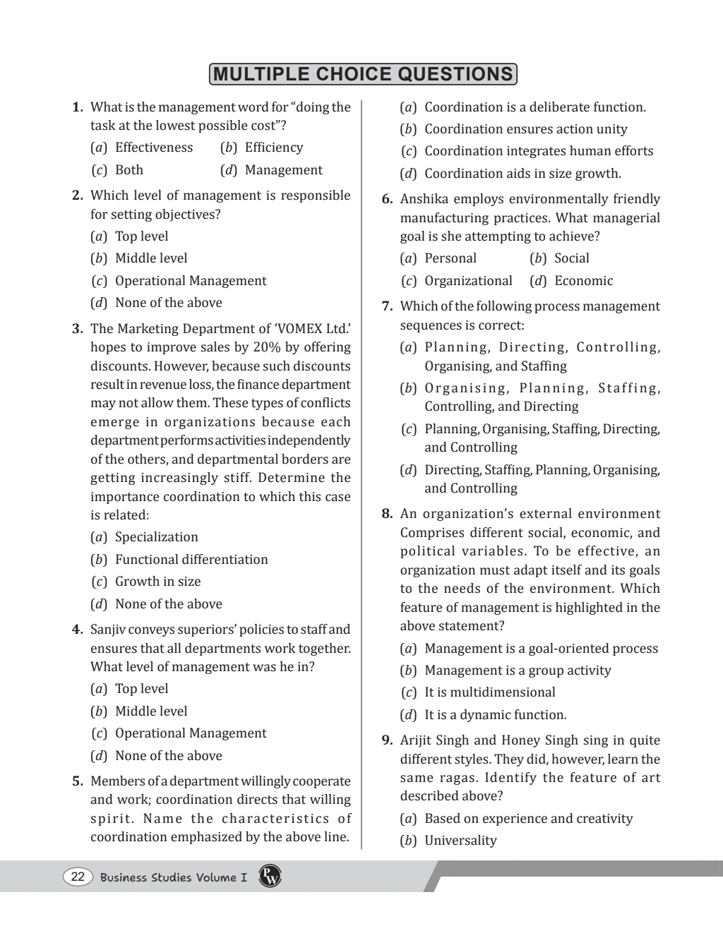 CBSE Class 12 Business Studies Volume 1 All CBSE Theoretical Concepts, Mind maps and Concise Summary For 2025 Exam