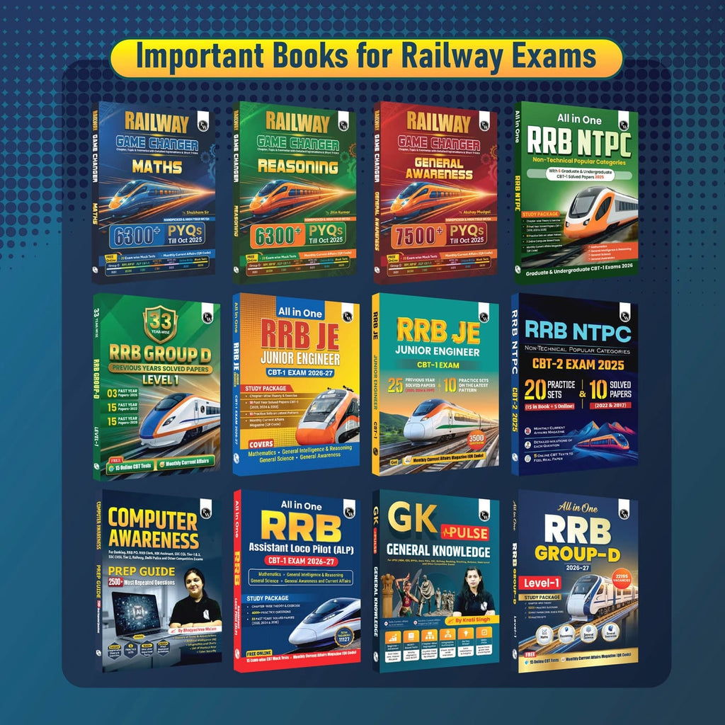 PW All in One RRB NTPC Book Graduate Level CBT 1 for 2026-27 Exam | 20 Solved PYQs | Chapterwise Theory, Short Tricks and Exercises | 10 Practice Sets | English Edition