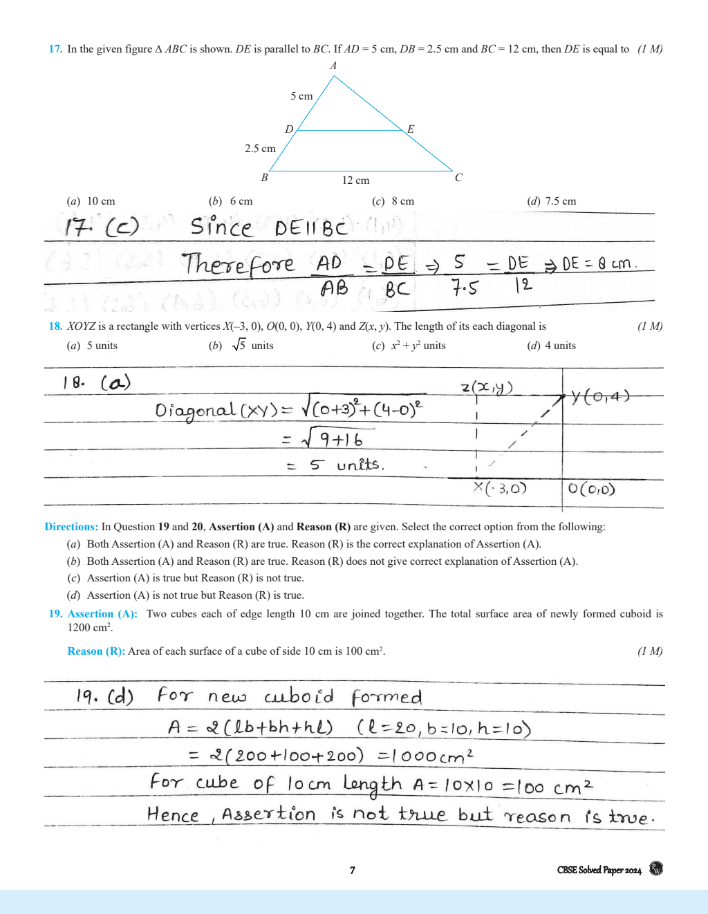 CBSE Question & Concept Bank Class 10 Mathematics Chapter-wise and Topic-wise with Competency Based and Past Year Solved Questions For 2025 Board Exams