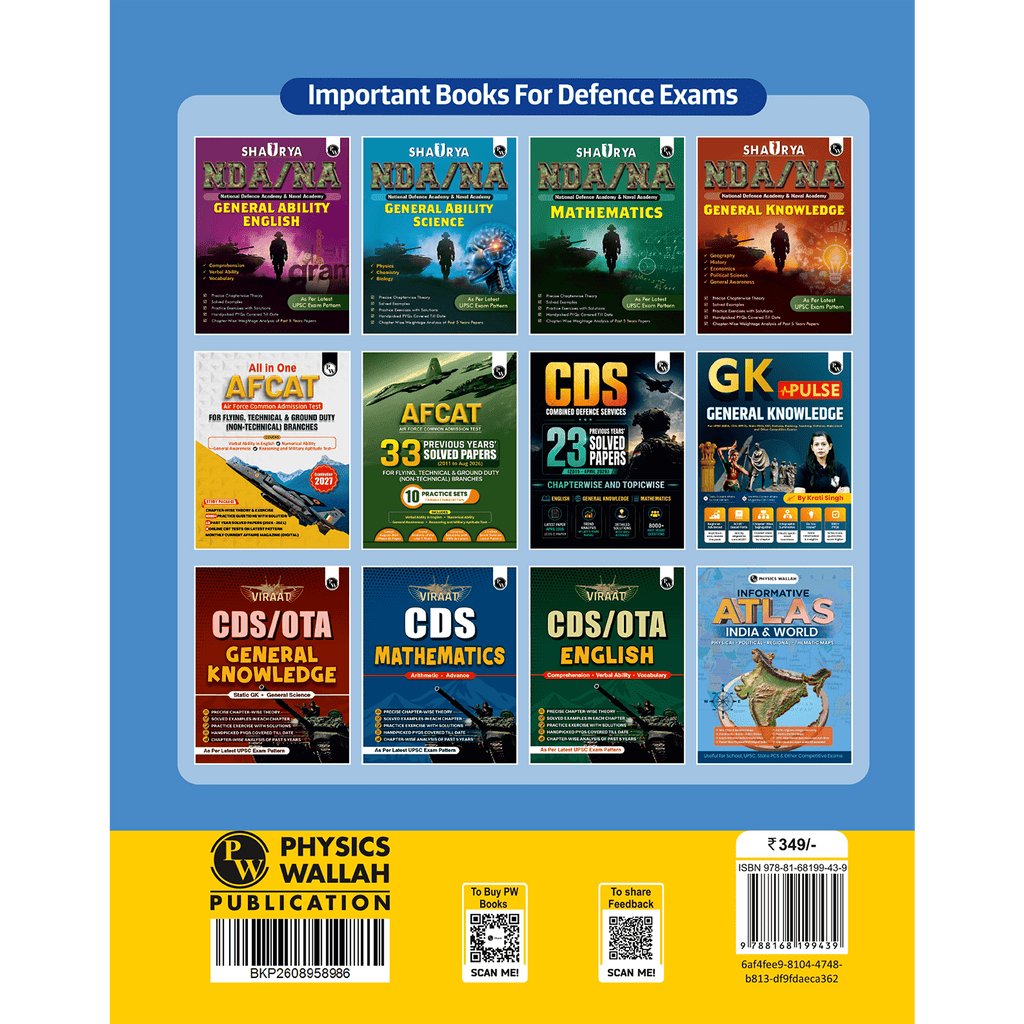 AFCAT 33 Previous Years’ Solved Papers (2011 to Aug 2026) For Exam 2027 | Chapterwise & Topicwise 3300 PYQs For Flying, Technical & Ground Duty (Non-Technical) Branches with 3 Online CBT Tests