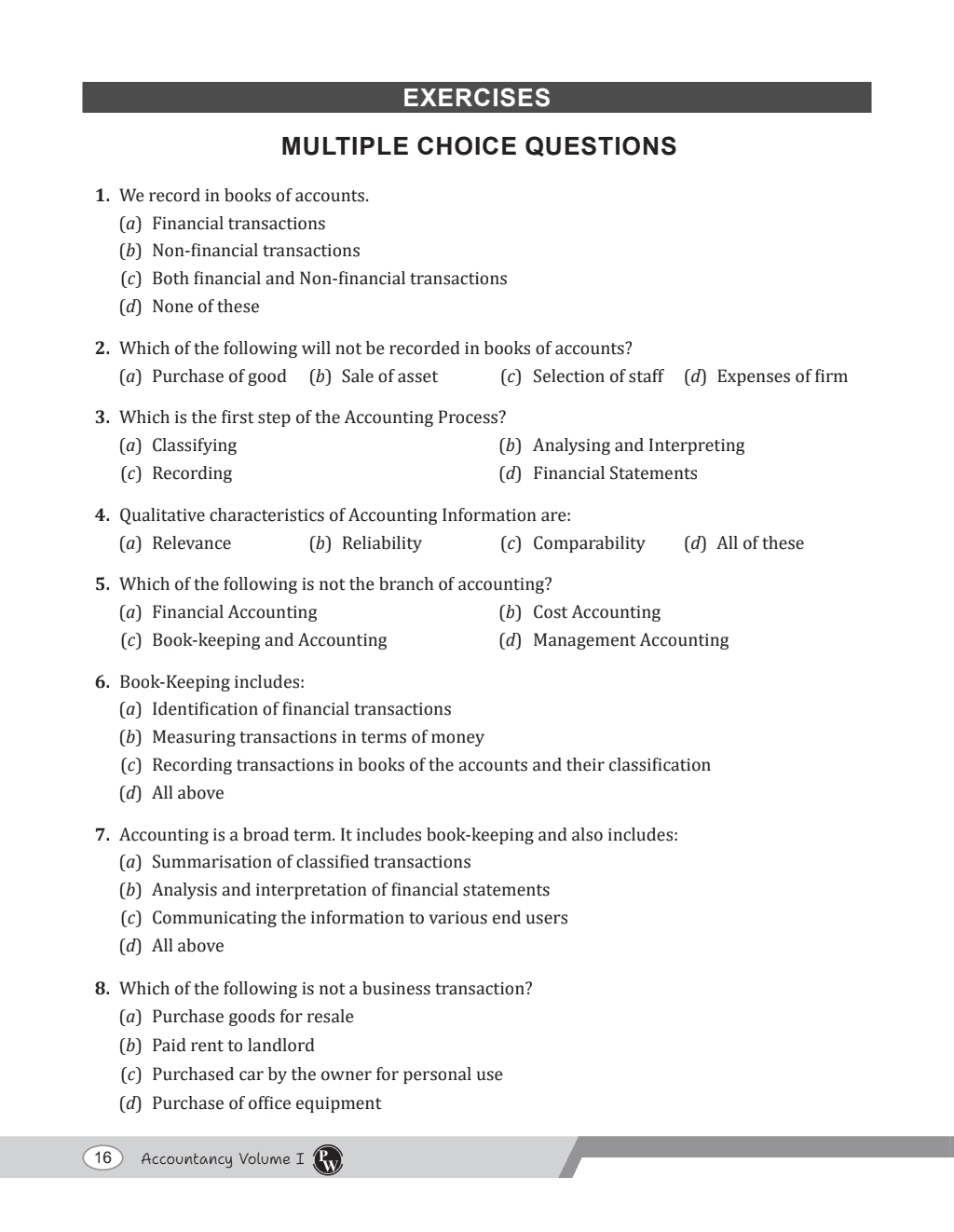 CBSE Class 11 Accountancy Volume 1 Chapter-wise Textbook l 500+ MCQs and Practice Questions with Detailed Solutions and Flowcharts For 2025 Exam