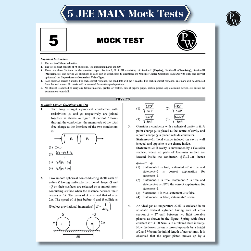 JEE MAIN 2025 January Session 1 (22 -29 Jan) 10 Solved Paper with 5 Mock Test As Per Session 1 Paper l With Rank Predictor and Weightage Analysis