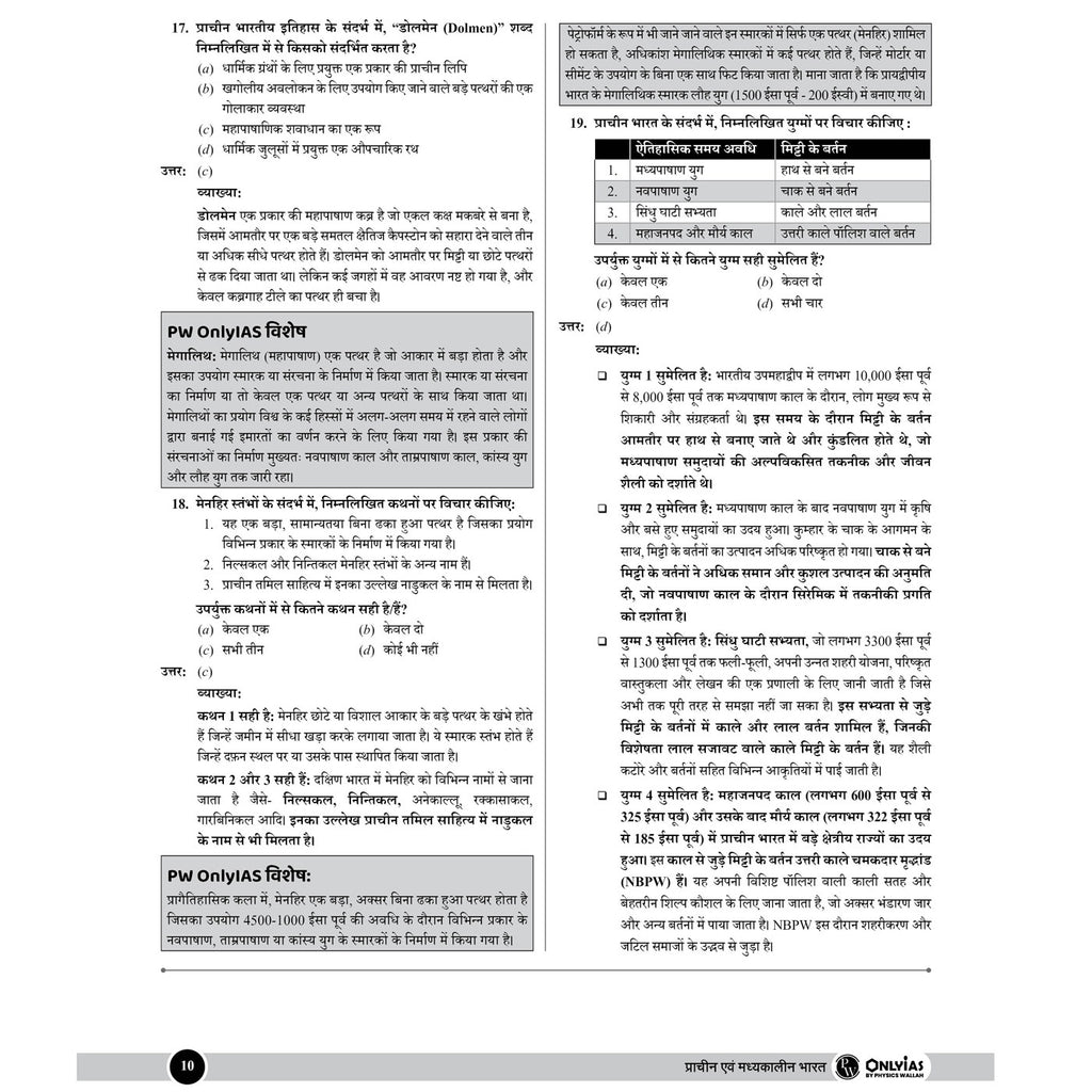 UPSC Mission Prelims Ancient and Medieval India Chapterwise Topicwise Question Bank (Hindi Edition) | 600+ Handpicked Questions & Important Topics Covered with Detailed Explanation