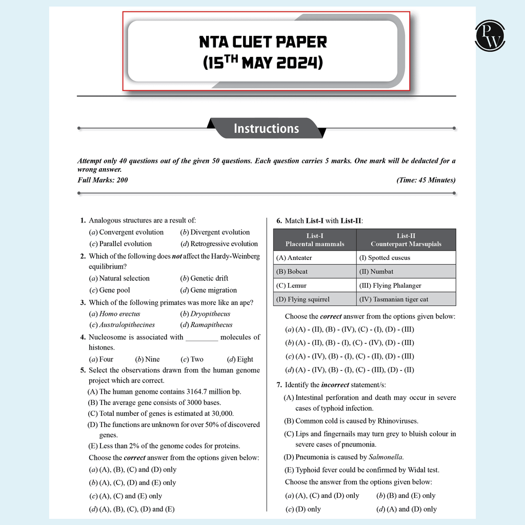 CUET (UG) Biology 2025 Chapterwise & Topicwise Question Bank with Past Year Questions (PYQs upto 2024) and Mock Tests l Chapterwise Revision Sheets