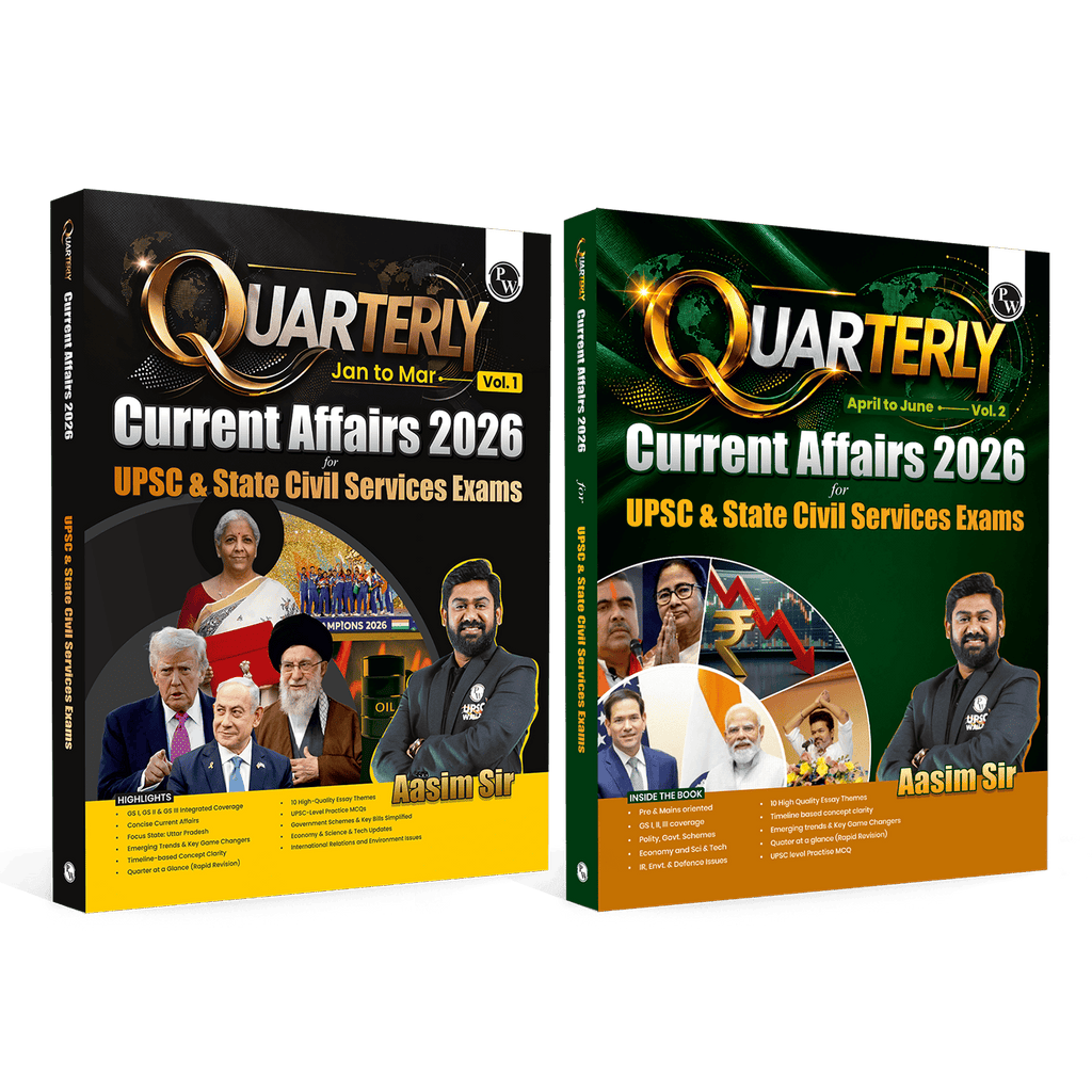 UPSC Quarterly Current Affairs Magazine Vol. 1& 2, Jan to March & April to June 2026 By Aasim Sir | For UPSC & State Civil Services Exams 2026-27 English Edition