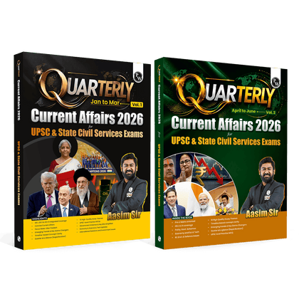 UPSC Quarterly Current Affairs Magazine Vol. 1& 2, Jan to March & April to June 2026 By Aasim Sir | For UPSC & State Civil Services Exams 2026-27 English Edition