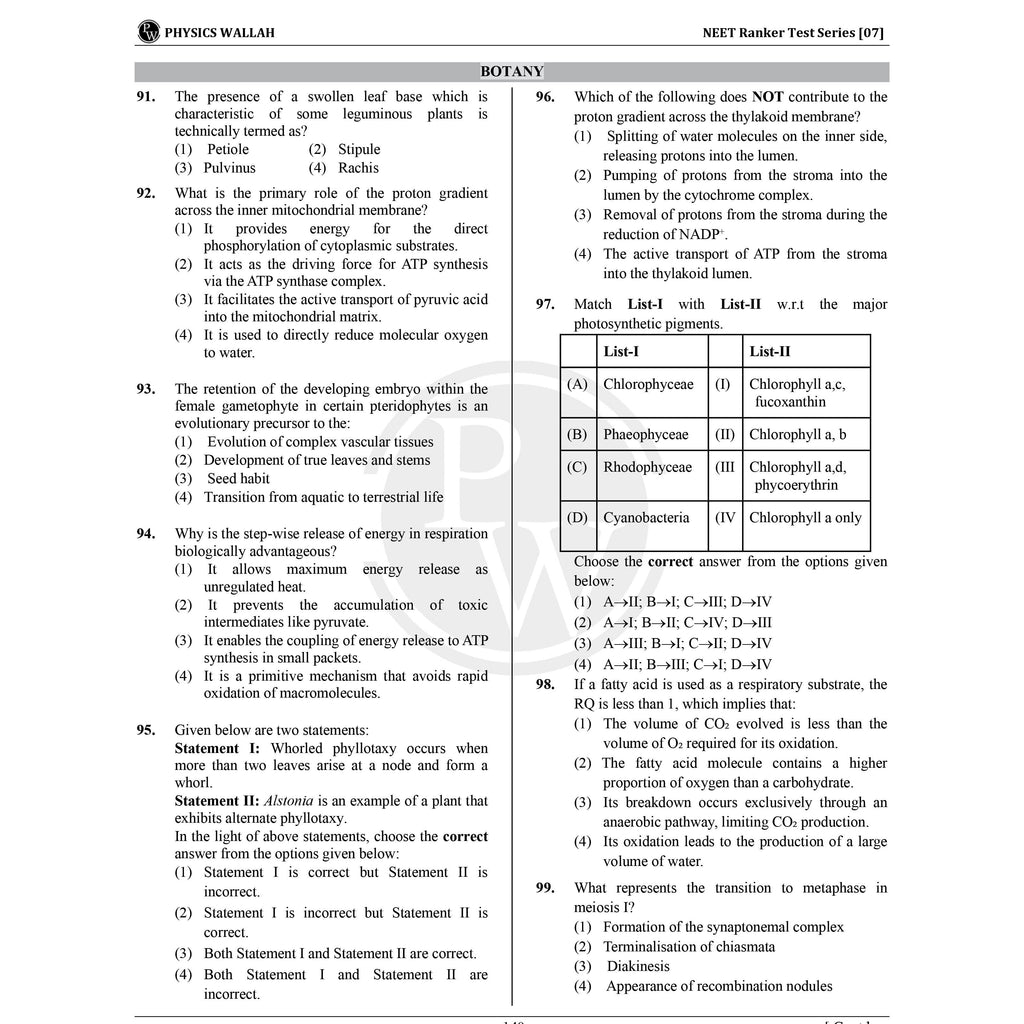 PW NTA NEET Rankers Test Series 2026 Class 11 | 10 NEET Level Test Papers with Solutions | Past Year Analysis